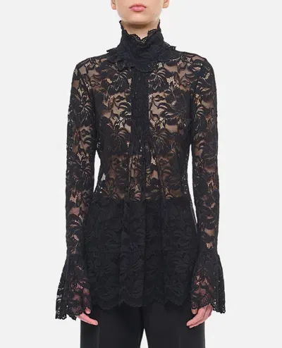 Rabanne Lace Blouse In Black