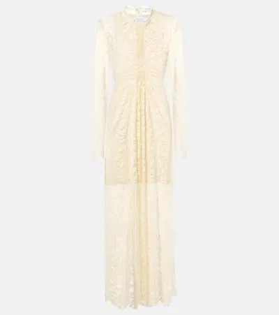 Rabanne Lace Maxi Dress In White