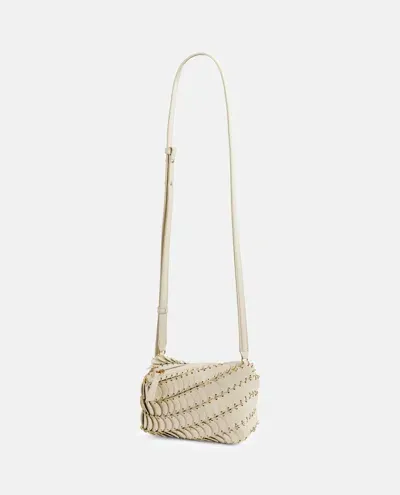 Rabanne Leather Crossbody Bag In White