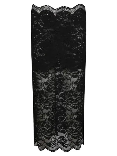 Rabanne Long Skirt In Black