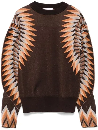 Rabanne Graphic Top In Multicolour