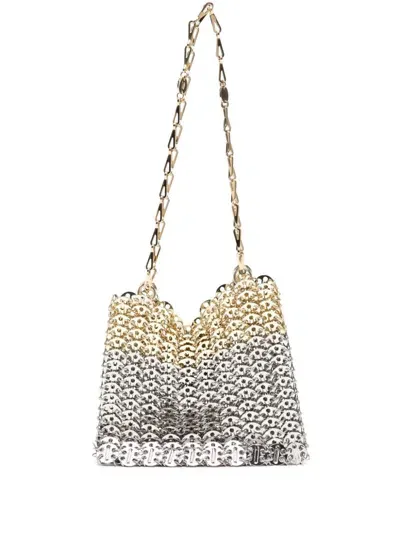 Rabanne Nano 1969 Skyline Bag In Metallic