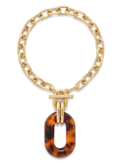 Rabanne Necklace Xl Link Turtle In Gold