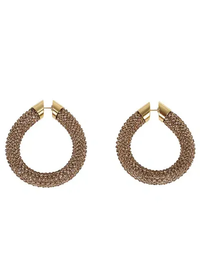 Rabanne Paco  Embellished Pixel Earrings In Gold