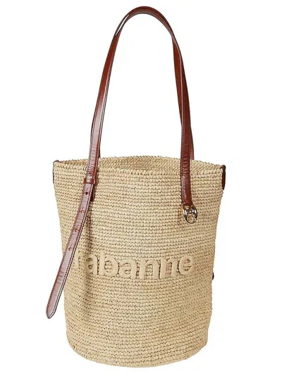 Rabanne Paco  Logo In Beige