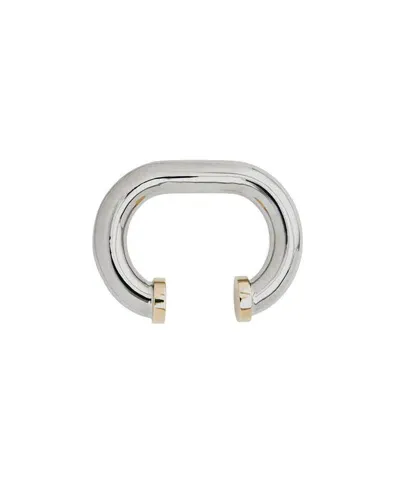 Rabanne Xl Link Silver-tone Cuff In Not Applicable