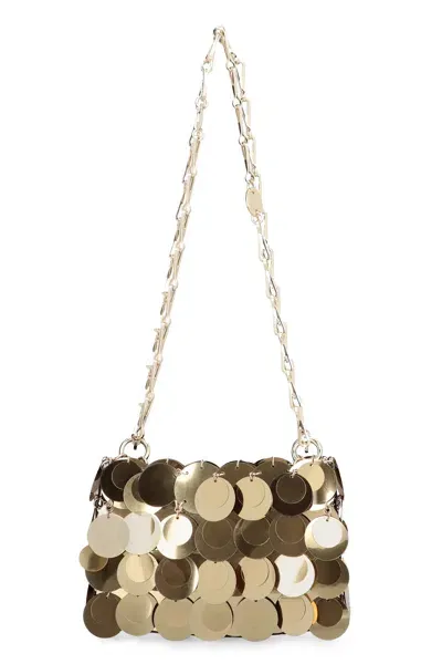 Rabanne Sparkle Nano Bag In Gold