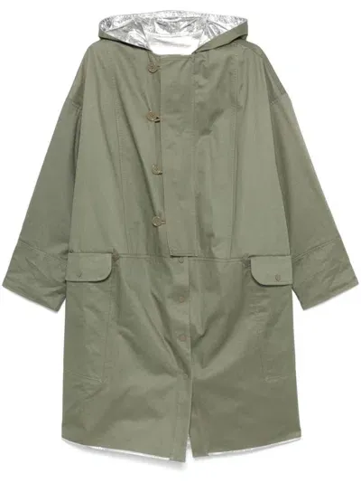 Rabanne Reversible Parka In Green