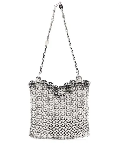 Rabanne 1969 Tote Bag In Silver