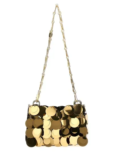 Rabanne Sparkle Nano Handbag In Gold