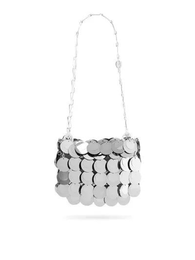 Rabanne Sparkle Nano Shoulder Bag In Metallic