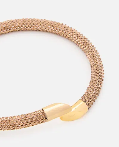 Rabanne Tube Mesh Collier In Golden