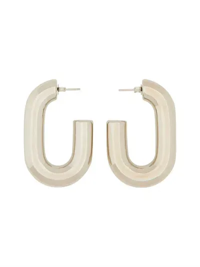 Rabanne "xl Link" Earrings In Silver