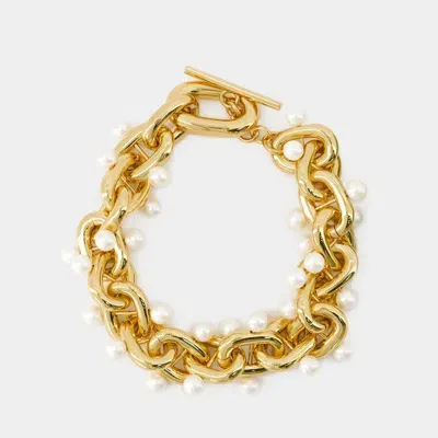 Rabanne Xl Link Neck Neacklace In Gold