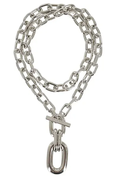 Rabanne Xl Link Pendant In Silver