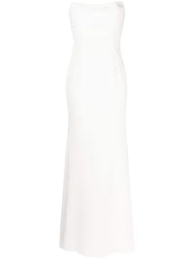 Rachel Gilbert Schulterfreies Arlo Abendkleid In White