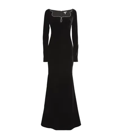 Rachel Gilbert Helios Gown In Black