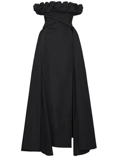 Rachel Gilbert Henley Gown In Black