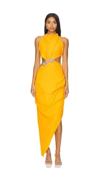 Rachel Gilbert Kylo Dress In Yellow