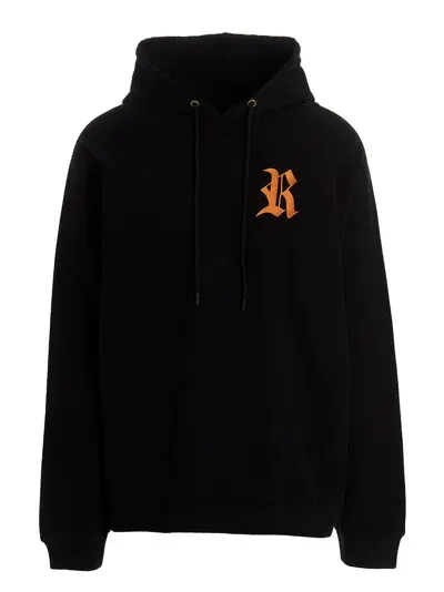 Raf Simons ‘r' Hoodie In Black