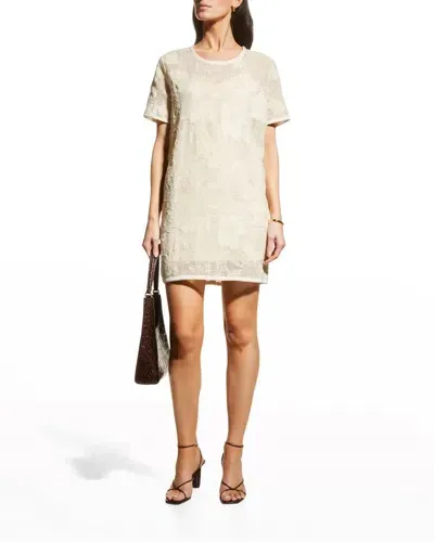 Rag & Bone Alexa Mesh Dress In Beige