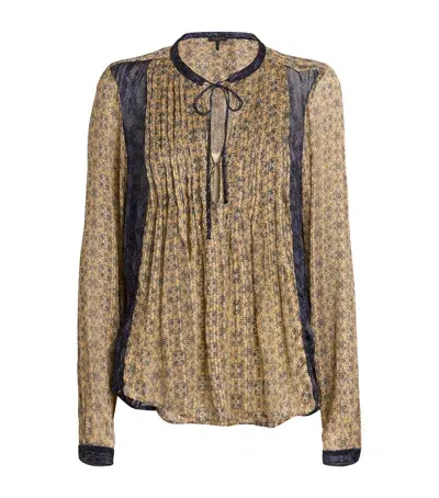 Rag & Bone Amaris Blouse In Beige