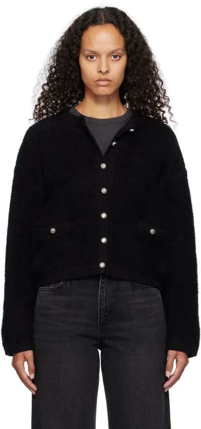 Rag & Bone Black Kaia Boucle Cardigan