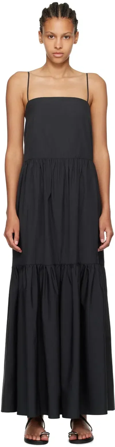 Rag & Bone Black Saige Maxi Dress