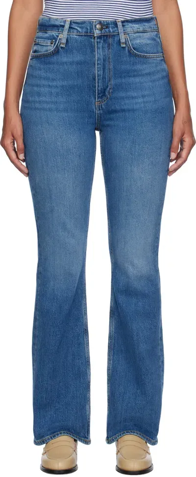 Rag & Bone Blue Peyton Bootcut Jeans In Allie