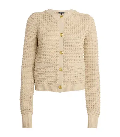 Rag & Bone Cotton-blend Marlee Cardigan In Beige