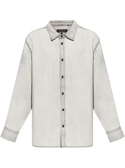 Rag & Bone Cotton Shirt In Grey