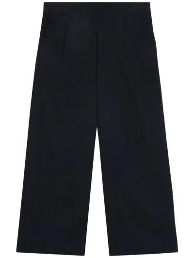 Rag & Bone Cropped Straight-legged Trousers In Blue