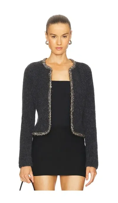 Rag & Bone Davies Cardigan In Charcoal