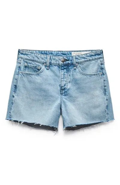 Rag & Bone Dre Low Rise Cutoff Denim Shorts In Amal