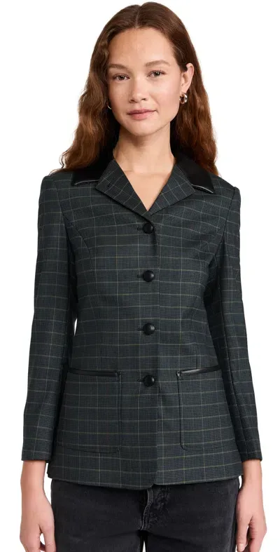 Rag & Bone Drew Wool Blazer Grnmltpld