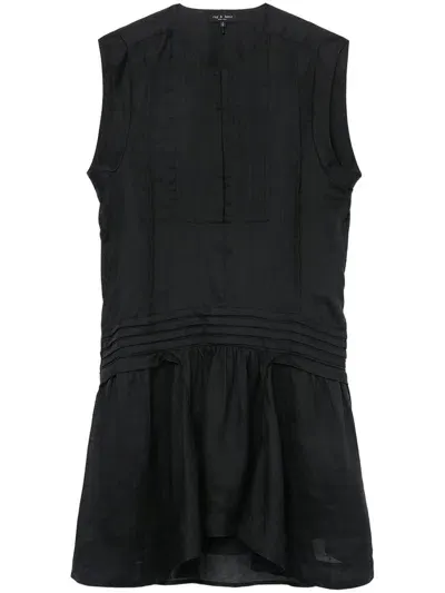 Rag & Bone Este Minidress In Black