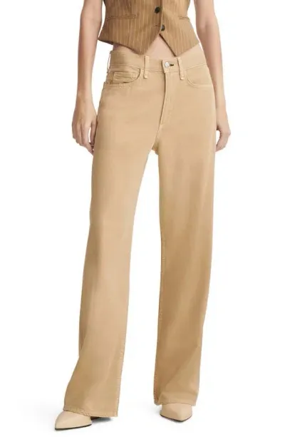 Rag & Bone Featherweight Logan Wide Leg In Beige