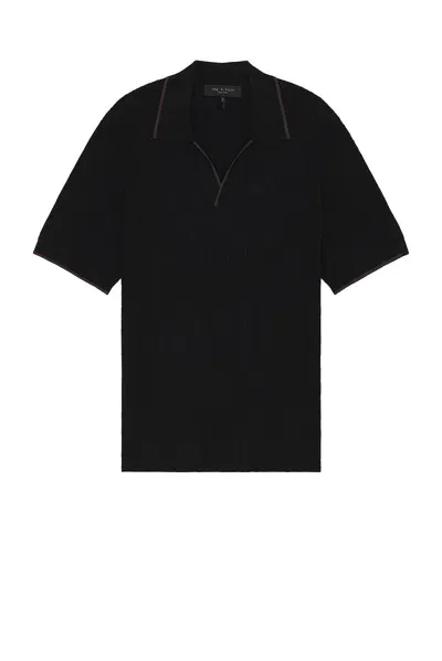 Rag & Bone Harbor Johnny Polo In Black