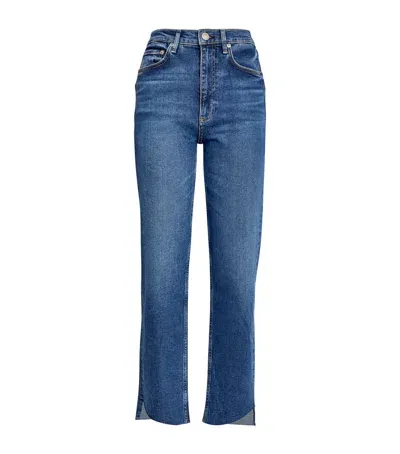 Rag & Bone Harlow Straight Jeans In Blue