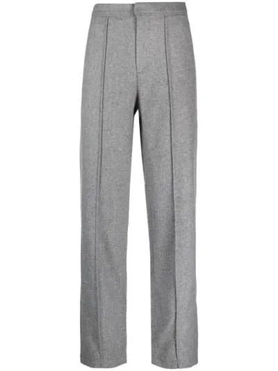 Rag & Bone High-waisted Straight-leg Trousers In Grey