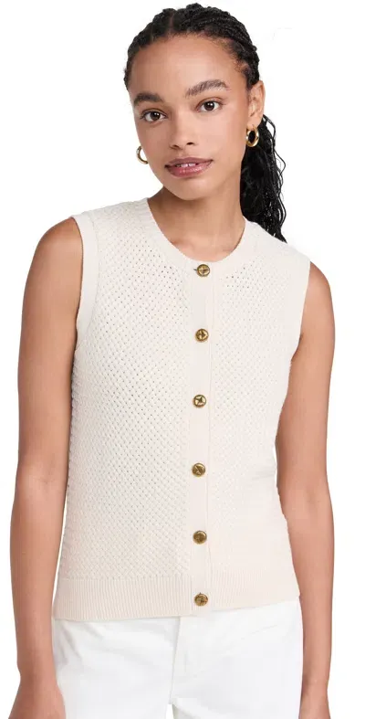 Rag & Bone Jax Sleeveless Cardigan Turtledove