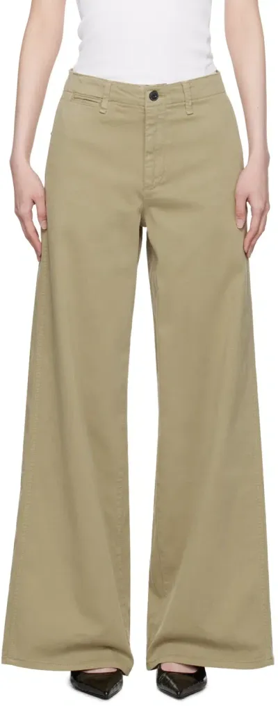 Rag & Bone Khaki Sofie Trousers