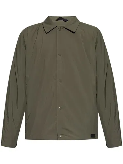 Rag & Bone Logo-patch Shirt Jacket In Green