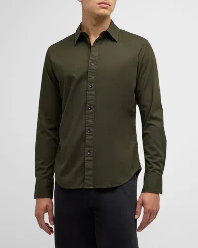 Rag & Bone Men's Tomlin Stretch Dobby Shirt In Forgreen