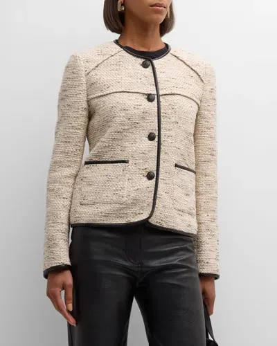 Rag & Bone Mirabelle Italian Tweed Jacket In Ivory