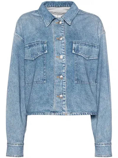 Rag & Bone Miramar Jaiden Shirt In Blue