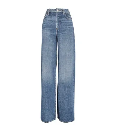 Rag & Bone Miramar Sofie Wide-leg Jeans In Blue