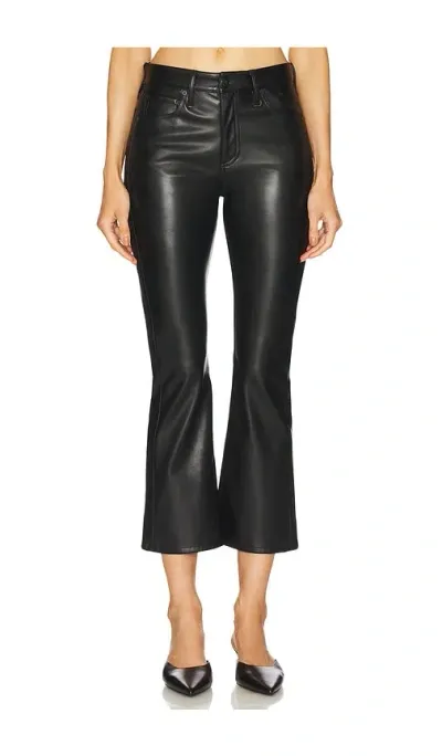 Rag & Bone Peyton Faux Leather Flare Pant In 黑色