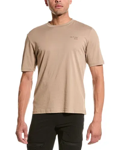 Rag & Bone Logo-print T-shirt In Brown