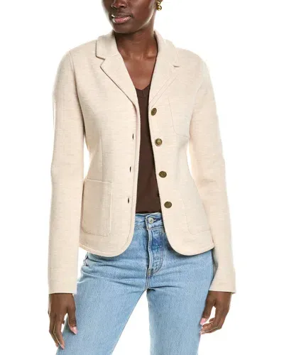 Rag & Bone Abigail Merino Wool-blend Blazer In Beige